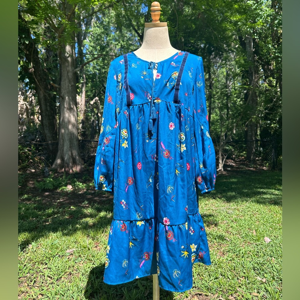 Old Navy Peasant Boho Hippie Floral Dress M